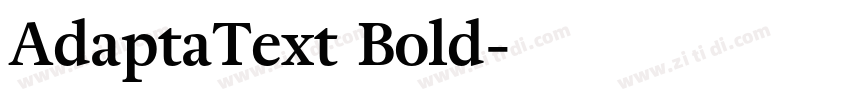 AdaptaText Bold字体转换